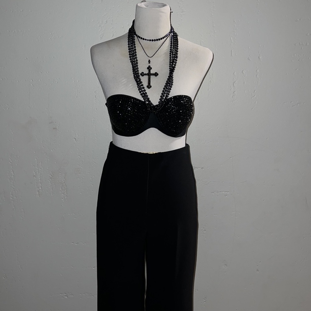 Madonna inspired Embellished strapless bra size C cup.